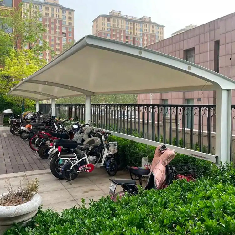 鹤壁膜结构电动车棚